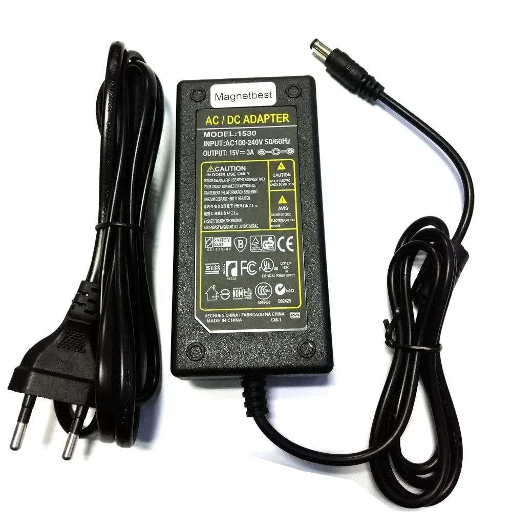 NEGATIVE CENTER PIN 5.5mm 12V 4A 3.3A 3A 2.5A AC-DC Adapter Power Supply Charger 