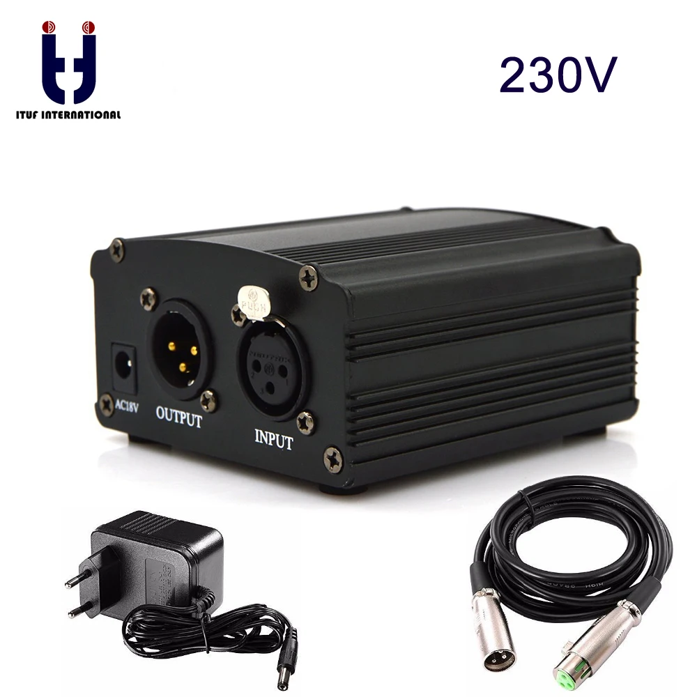 48V-DC-Phantom-Power-Supply-Genuine-Professional-For-Studio-Recording-Condenser-Microphone-Computer-US-Plug-Free (1)EU