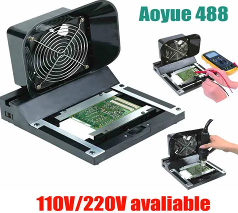 

AOYUE 488 senior anti-static dual smoking device filter smoke meter smoking device+service platform fixture