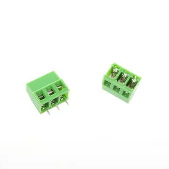 

200pcs/lot PCB Screw Terminal Block Connector KF128-3P pitch:5.0MM/0.2inch Green 5mm KF128 3Pins