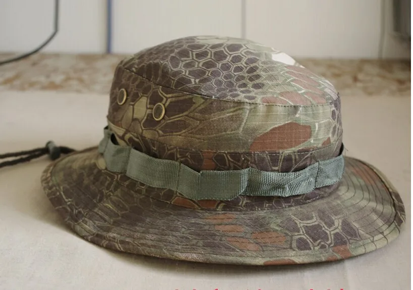 Военная армейская шляпа Bonnie охотничья шляпа круглая Солнцезащитная шляпа с широкими полями Открытый Кемпинг Кепка - Цвет: Kryptek Mountain