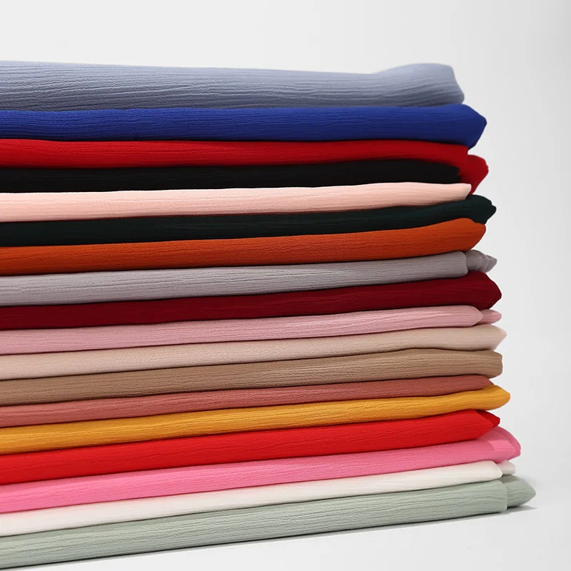 

Promotion! Wrinkle Chiffon Hijab Scarf Malaysia Muslim Turban Lady mujer Wrap Breathable Plain Headscarf Female Crinkle Shawl