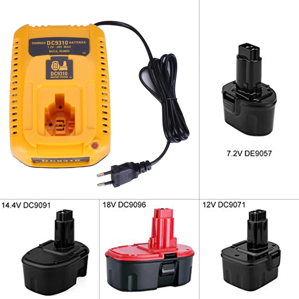 Dc9091 Battery Charger Fast Battery Charger DC9310 For Dewalt 18V XRP  DC9096 DC9091 Dewalt 18v Battery