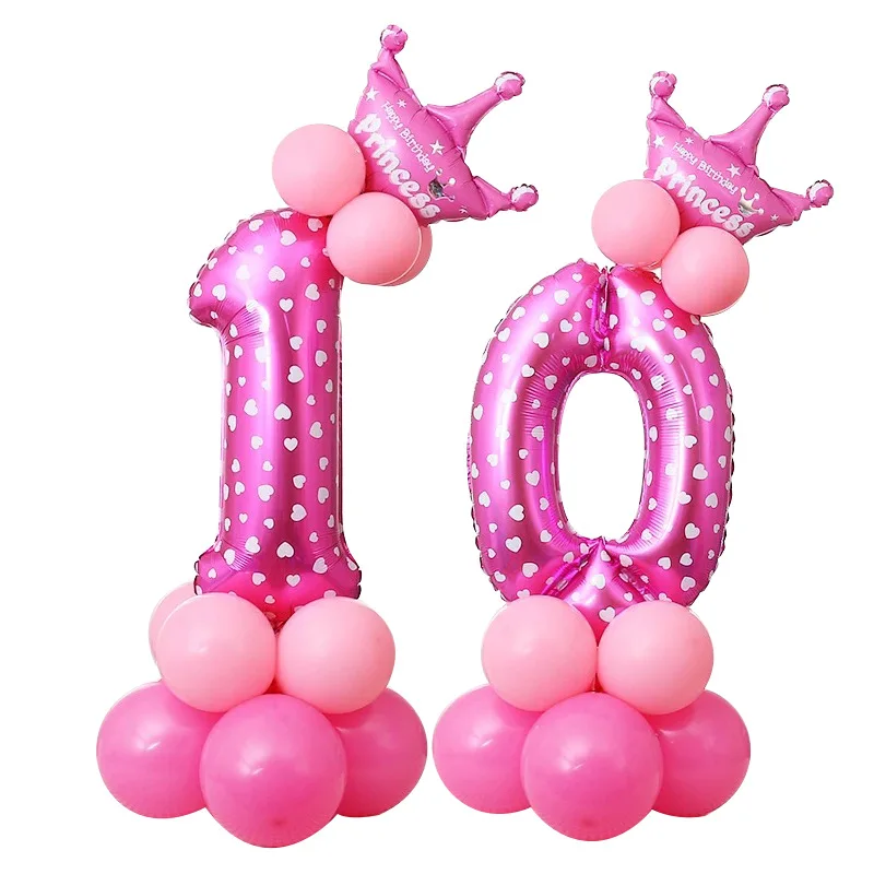 Шары для девочки на день рождения 10 лет
