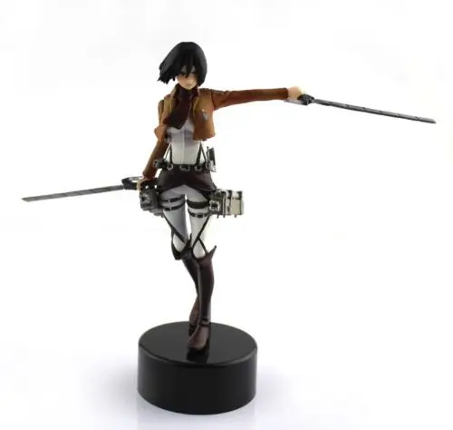 

14cm Anime Figure Attack On Titan Juguetes Mikasa Ackerman PVC Action Figure Collection Model Toy
