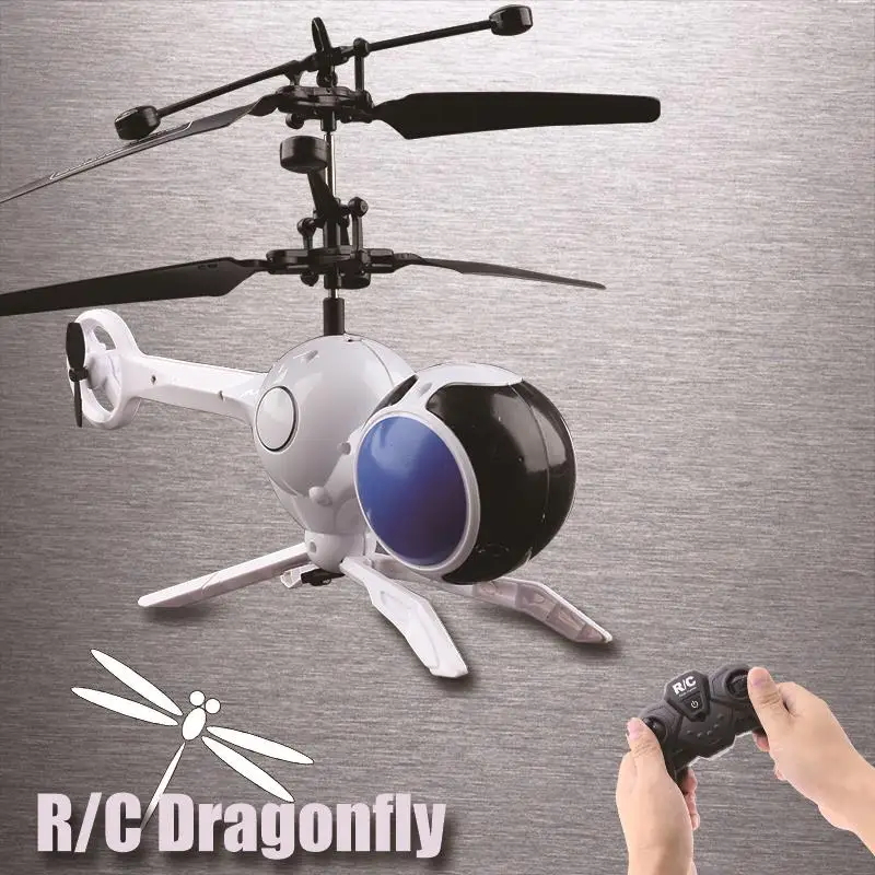 

RC Helicopter 3 Channesl Mini Remote Control Dragonflies Aerocraft Flash Colorful LED Disco Light-Up Flying Toy dropshipping