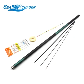 

2018NEW Carp Fishing Rod Carbon Fiber 3.6M 4.5M 5.4M 6.3M 7.2M Carp Fishing Pole Stream Hand Rods 3 Spare Tips