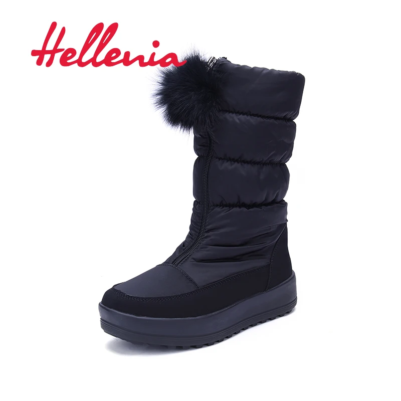 Зимние ботинки Hellenia 2018 Брендовые женские зимние водонепроницаемая обувь до