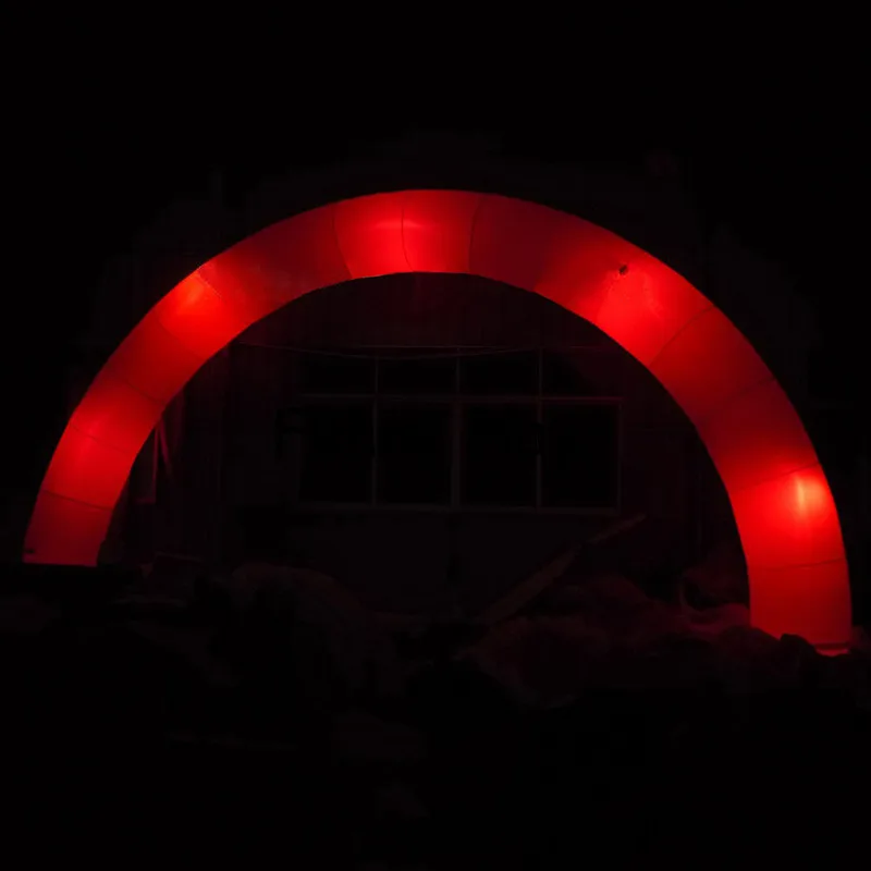 Надувная Радужная Арка с RGB освещением для шоу СВЕТОДИОДНАЯ светящаяся надувная