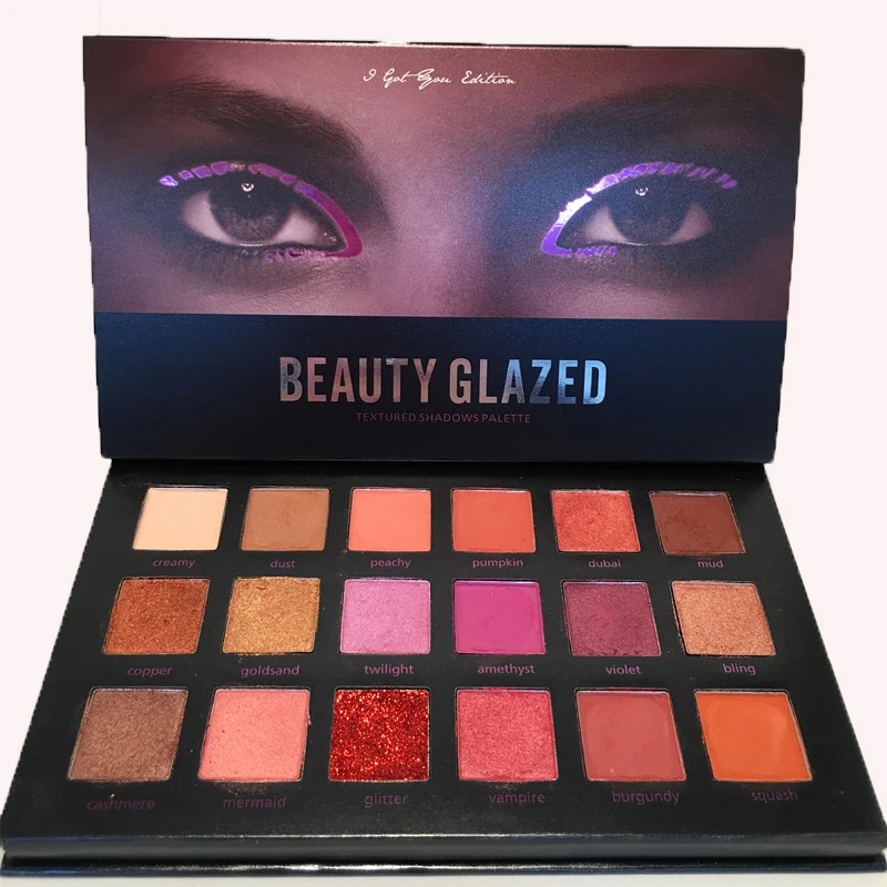 Beauty Glazed Hot 18 Color Desert Dusk Eyeshadow Palette Makeup Shimmer Matte Glitter Pigment Mama Eye Shadow Bronzer Cosmetic |