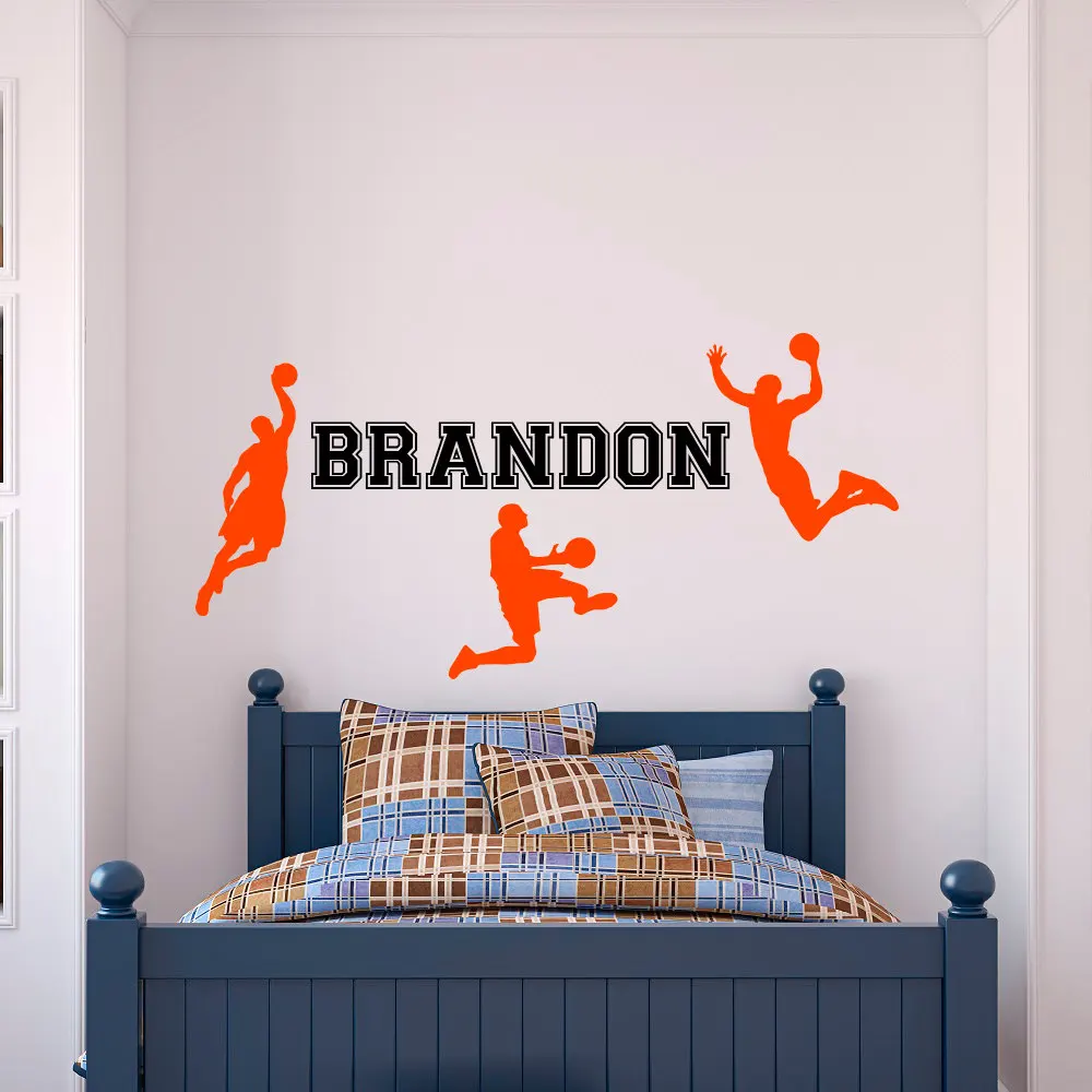 Name Decal Custom Made Boys Kids Bedroom Decoration Play Basket Wall