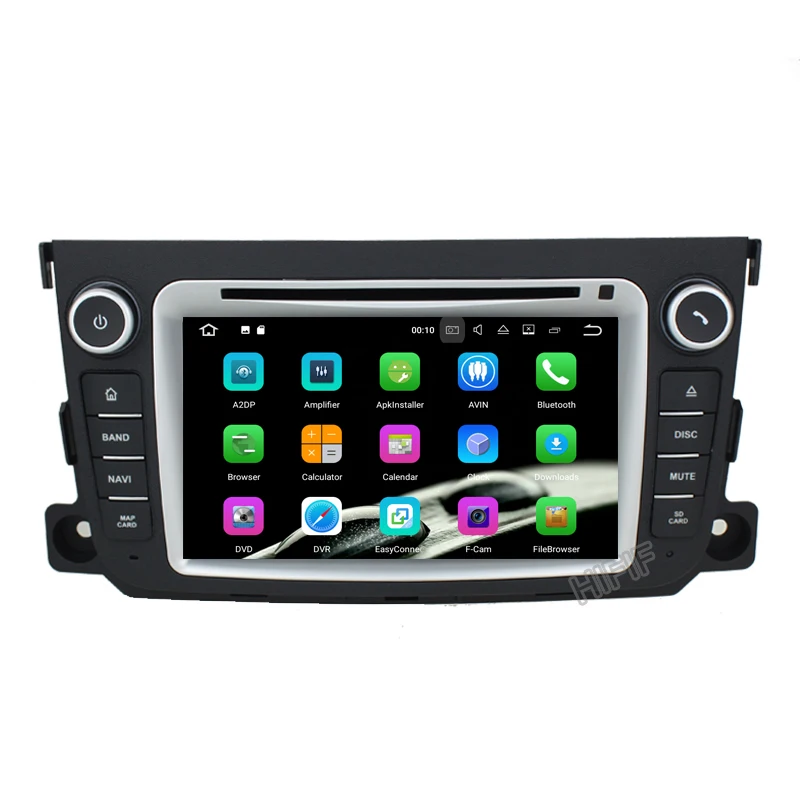 1024*600 7 inch For Mercedes Benz Smart Fortwo Android 8.0 Octa Core 4GB RAM 32GB ROM Radio Car DVD Player GPS Navigation System