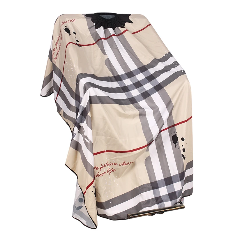 

Striped & Checked Pattern Hairdressing Apron Extra Long Thicken Waterproof Salon Customer Cloth Gown Wrap Hairdresser Tool 1340