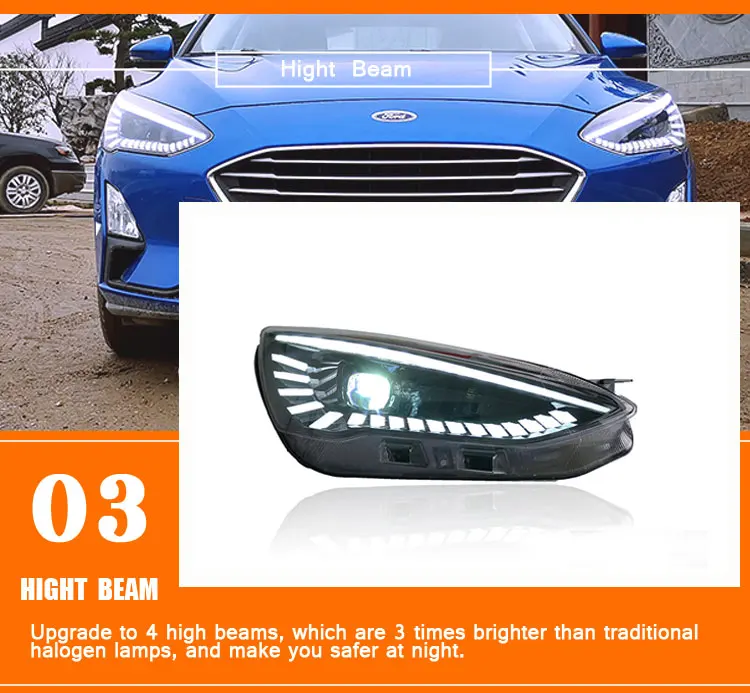2 шт. автомобильный стиль светодиодный фары для Ford focus- для фокусировки Головной фонарь светодиодный DRL Объектив двойной луч H7 HID Xenon bi xenon объектив