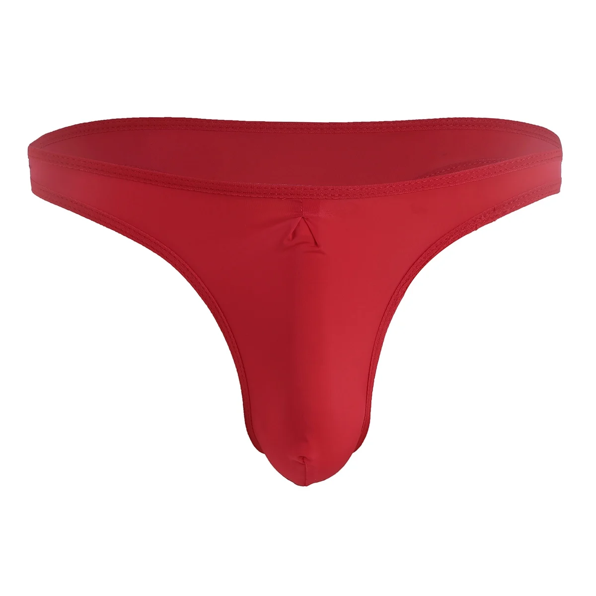 Gay Swimwear Men Swimsuit Lingerie Underwear G-String Bikini Briefs Male Swimming Suit Underpants with Bulge Pouch Male Panties - Цвет: Red