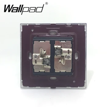 

3 Gang Reset Swtich Momentary Contact Wallpad Wall Light Switch Wood Metal Push Switches Interrupteur Power Reset Switch