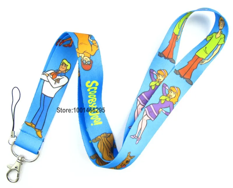 

Free shipping 10 Pcs /Wholesale lot Scooby-Doo Necklace Strap Lanyards Cell Phone PDA Key ID Strap Charms L233