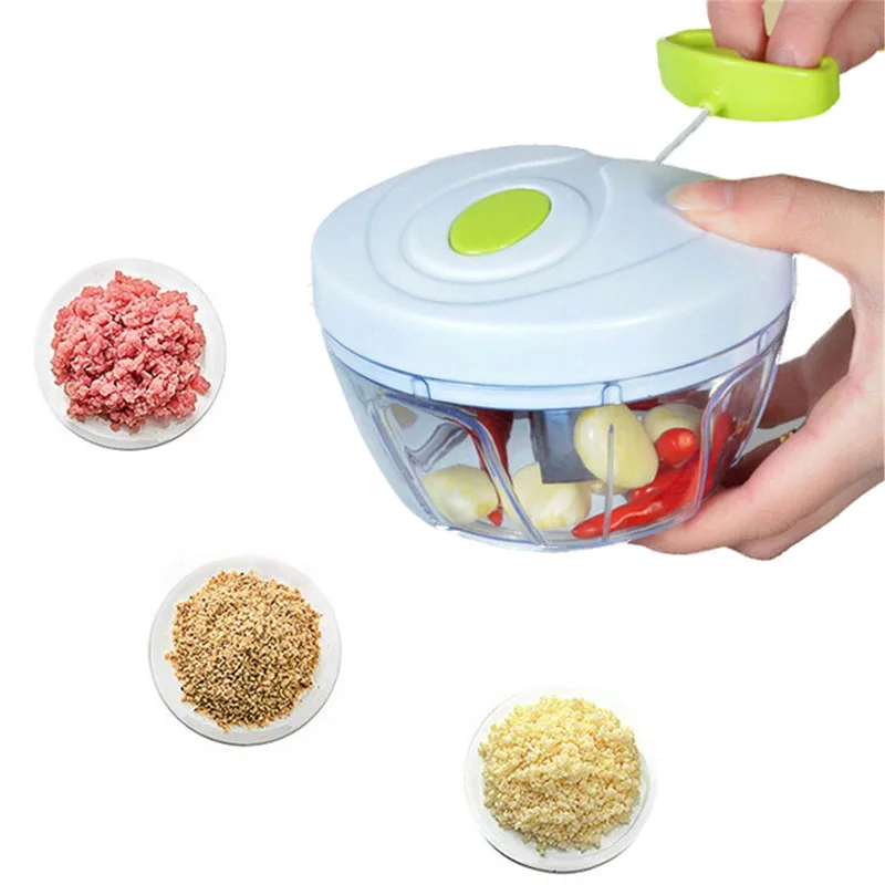 

Pull String Vegetable Fruit Chopper Manual Food Processor Garlics Onion Nuts Mincer Kitchen Food Grinder Cutter Kitchen Gadget