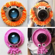 Декоративные аксессуары для камеры в виде животных, детская игрушка, Забавный объектив для камеры, аксессуары для детей, плюшевый позирующий реквизит для фотосессии, игрушки-прорезыватели