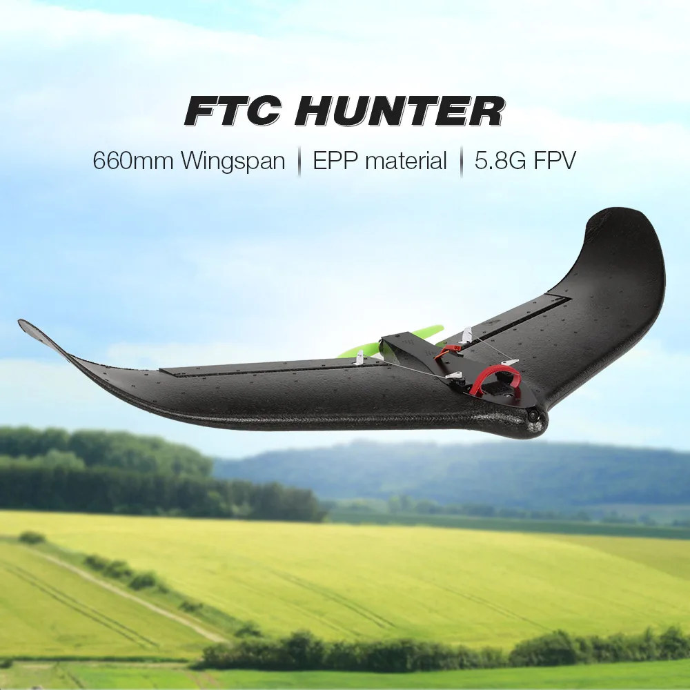 Новое поступление FTC HUNTER Fury Wing 660 мм размах крыльев RC самолет широкоугольная камера EPP Delta FPV Летающий крыло гонщик самолет PNP