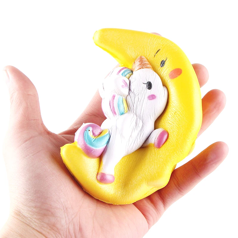 Jumbo Kawaii Moon Pegasus Unicorn мягкие медленно растущие сжимаемые игрушки ароматизированные мягкие целебные антистрессовые игрушки для снятия стресса 11*10 см