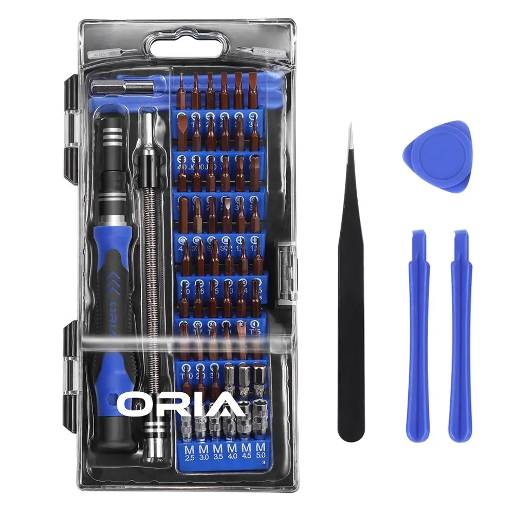 

ORIA Precision Screwdriver Set 64 in 1 Magnetic Driver Kit Portable Repair Tool Kit for Mobile Phone Game Console Tablet PC