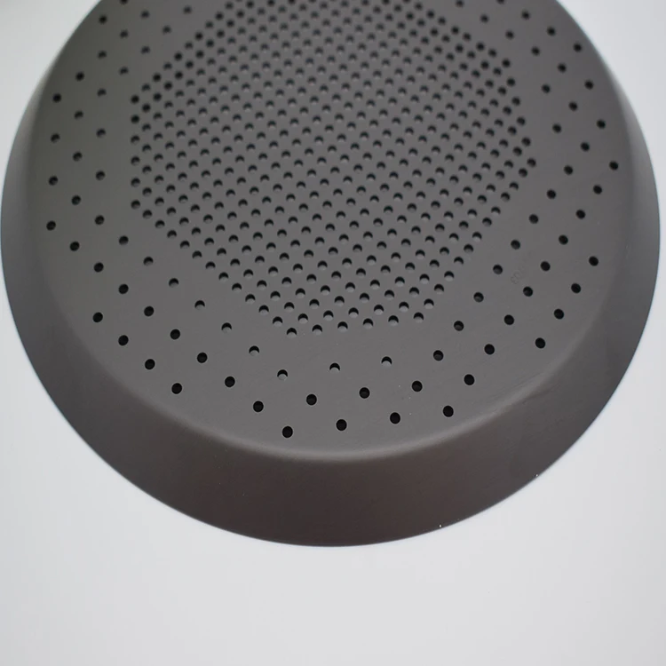 black color hole Nonstick Pizza Baking Pan Tray Plate Dishes Holder Bake ware Baking Tool Accessories Pizza Screen Pan Metal Net
