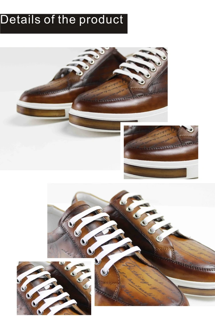 Vikeduo/мужская повседневная обувь ручной работы на плоской подошве с лазерной росписью; ; модная Роскошная Высококачественная обувь из натуральной кожи; дизайн