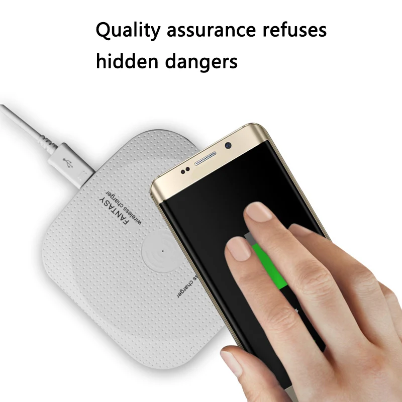 

1pcs Universal Qi Wireless Charger Pad Quick Charge Fast Charging for iPhone X 8 Plus Samsung S6 Note 4 Hot Sale