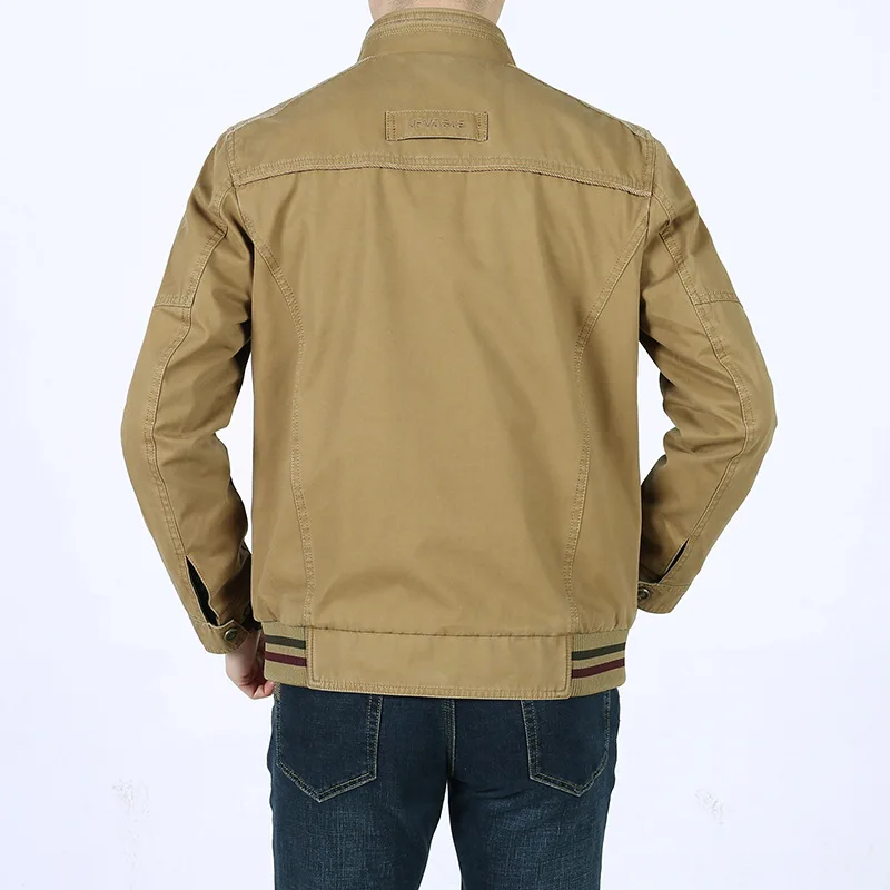 Брендовые осенние куртки Мужская Военная ветровка мужские Chaquetas Hombre хлопок