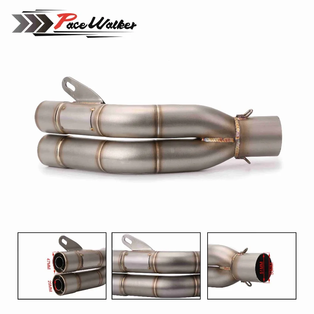 

motorcycle parts motorcycle exhaust pipe silencer Double-output exhaust muffler for Kawasaki Z800 Non Destructive