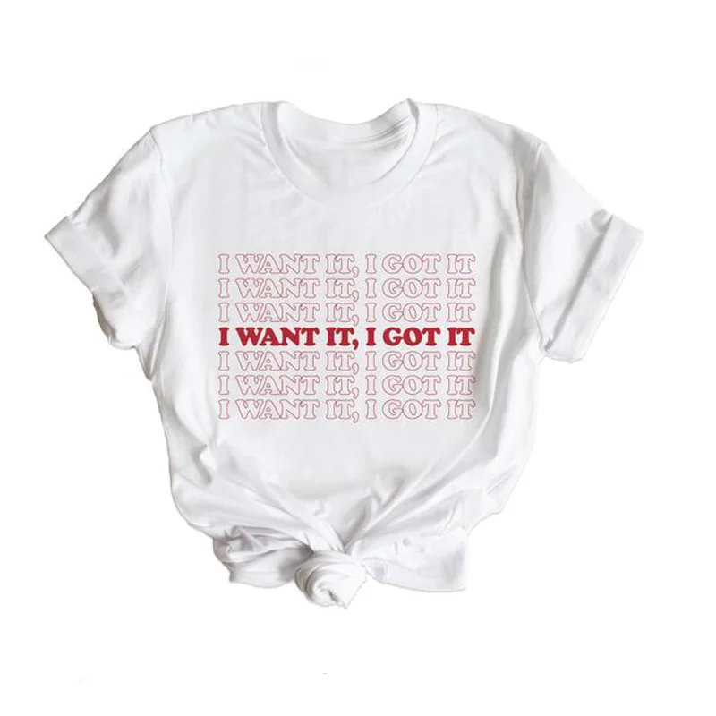 Футболка с надписью I Want It Got Graphic футболка Ариана Гранде для женщин и мужчин