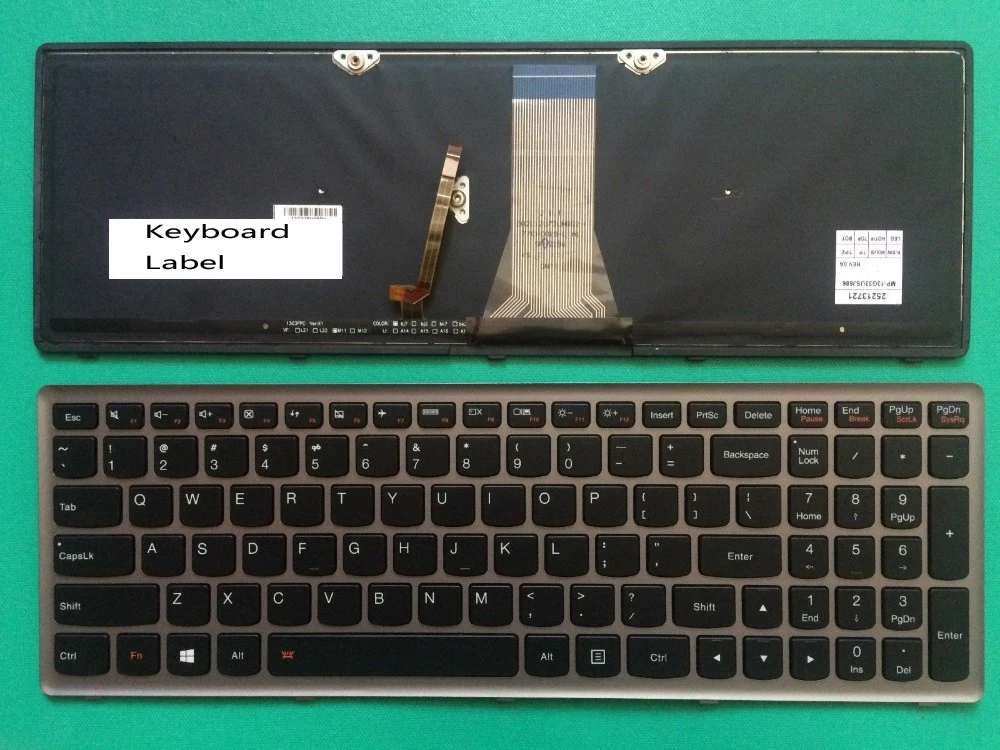 

New Laptop keyboard for Lenovo Z51 Z51-70 Z51-70-IFI Z51-70-ISE Backlit us layout