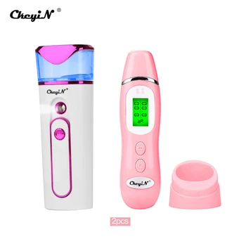 

Ultrasonic Nano Sprayer Face Hydration Sprayer Face Moisturizing Steamer + Digital Skin Moisture Monitor Oil Content Analyzer 35