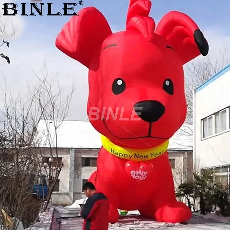 Индивидуальные Наружной Рекламы Гигантские Надувные собака red dog животного Герой мультфильма для детей
