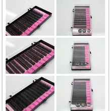 30 Чехлы/лот 8/10/12 мм человеческие волосы Красота накладные ресницы наборы для наращивания супер мягкие натуральные длинные C щипцы 0,12 мм толщиной