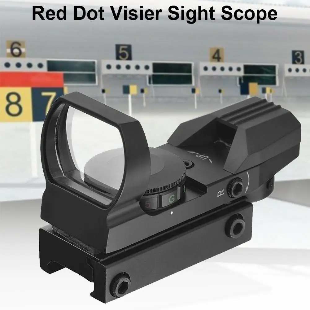 

Hot 20mm Rifle Hunting Holographic Optical Point Red View Reflex 4 Reticle Tactical Scope Of The Collimator Sight