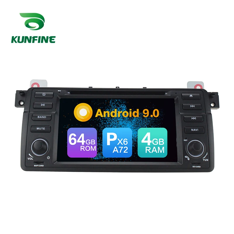 Top Android 9.0 Core PX6 A72 Ram 4G Rom 64G Car DVD GPS Multimedia Player Car Stereo For BMW M3 1998-2006 Radio Headunit 1