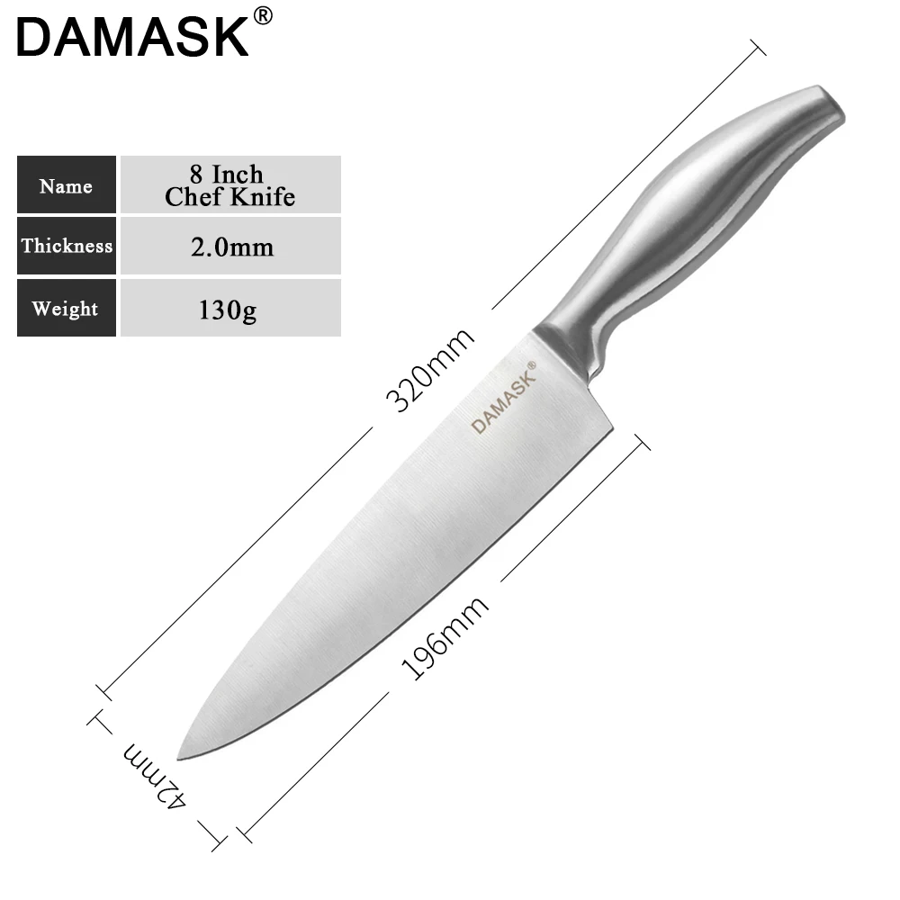 DAMASK кухонные ножи шеф повара Набор японских ножей антипригарный нож для фруктов