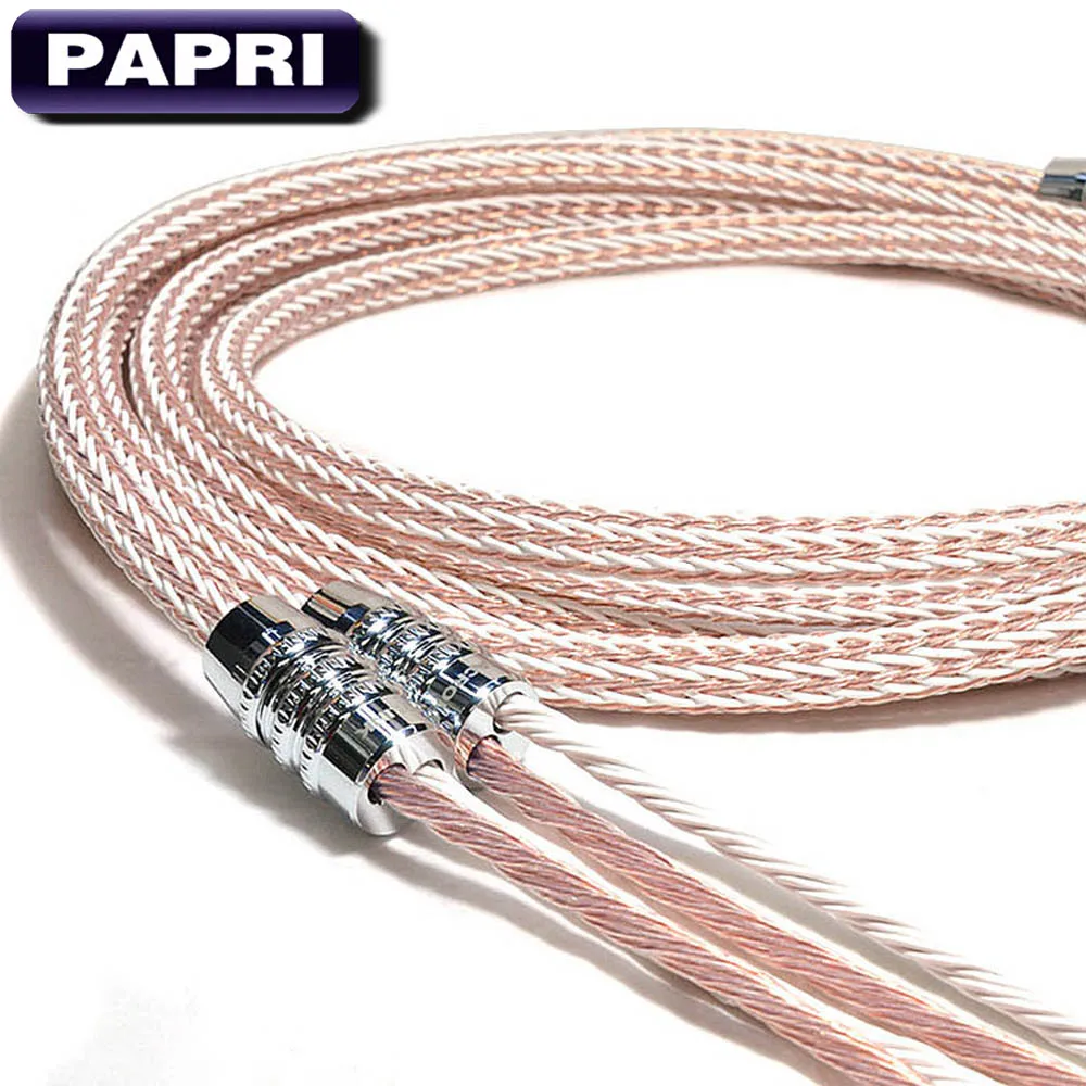 PAPRII DIY 1 пара 12TC PTFE OCC кабель для динамика оболочка аудио усилитель динамик s провод