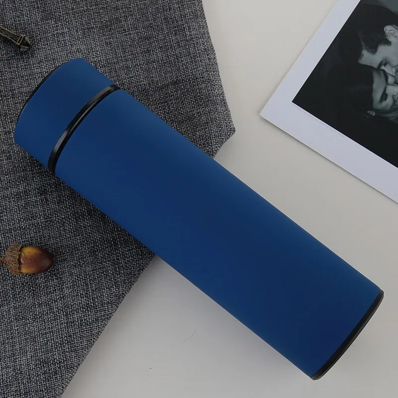 

Fashion Plain Color Thermos Bottle 304 Stainless Steel High Grade Vacuum Flask Thermoses Travel Cup Thermal Coffee Mug 500ml