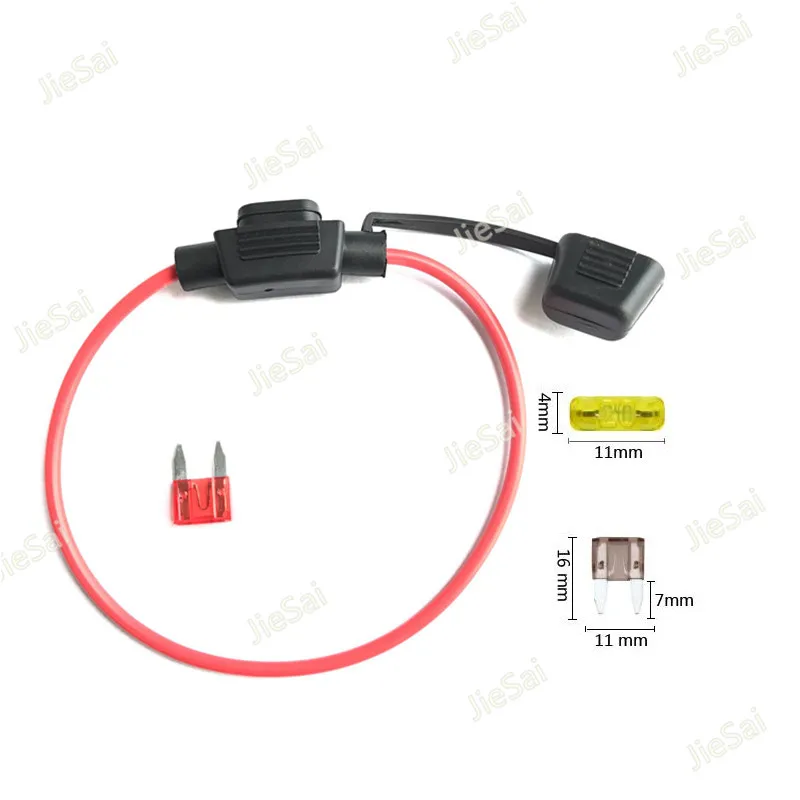 5 Pcs 16AWG Small Size Fuse Holder Inline Automotive Waterproof Fuse Connector Plug With Wire For Car Truck 5 Pcs 16AWG Small Size Fuse Holder Inline Automotive Waterproof Fuse Connector Plug With Wire For Car Truck