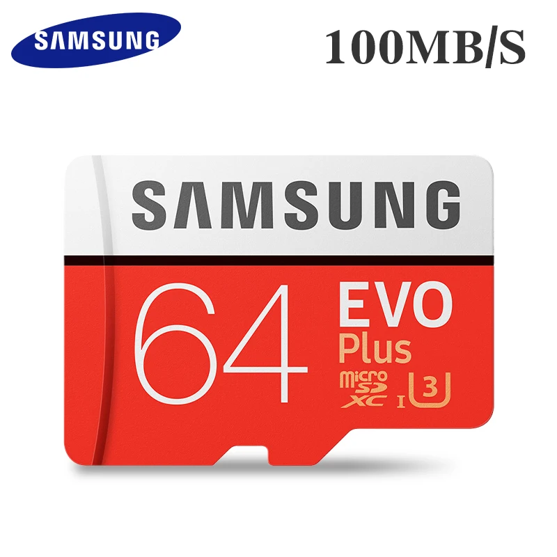 Оригинальная карта памяти SAMSUNG 16G 32G SDHC 64G 128G SDXC 100 МБ/с. U3 4K Micro SD Class 10 Micro SD UHS TF Транс флэш-карта Microsd