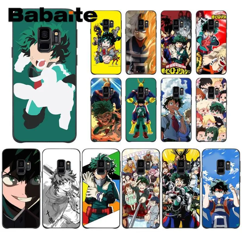 Babaite My Hero Academy TPU Мягкий силиконовый черный чехол для телефона Samsung Galaxy s9 s8 plus s10 s10plus