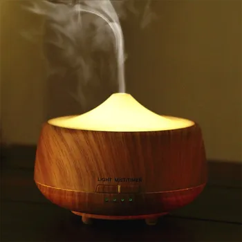 

250ml Aroma Diffuser LED Lamp Aromatherapy Wood Grain Essential Oil Diffuser Ultrasonic Cool Mist Humidifier for Office Home