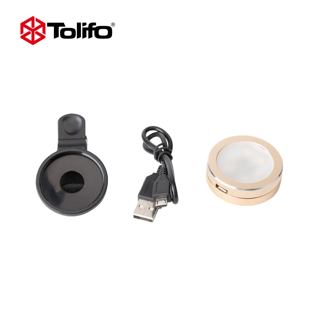 Лампа для селфи Tolifo HF0601 светодиодная лампа золотого цвета смартфона светящаяся