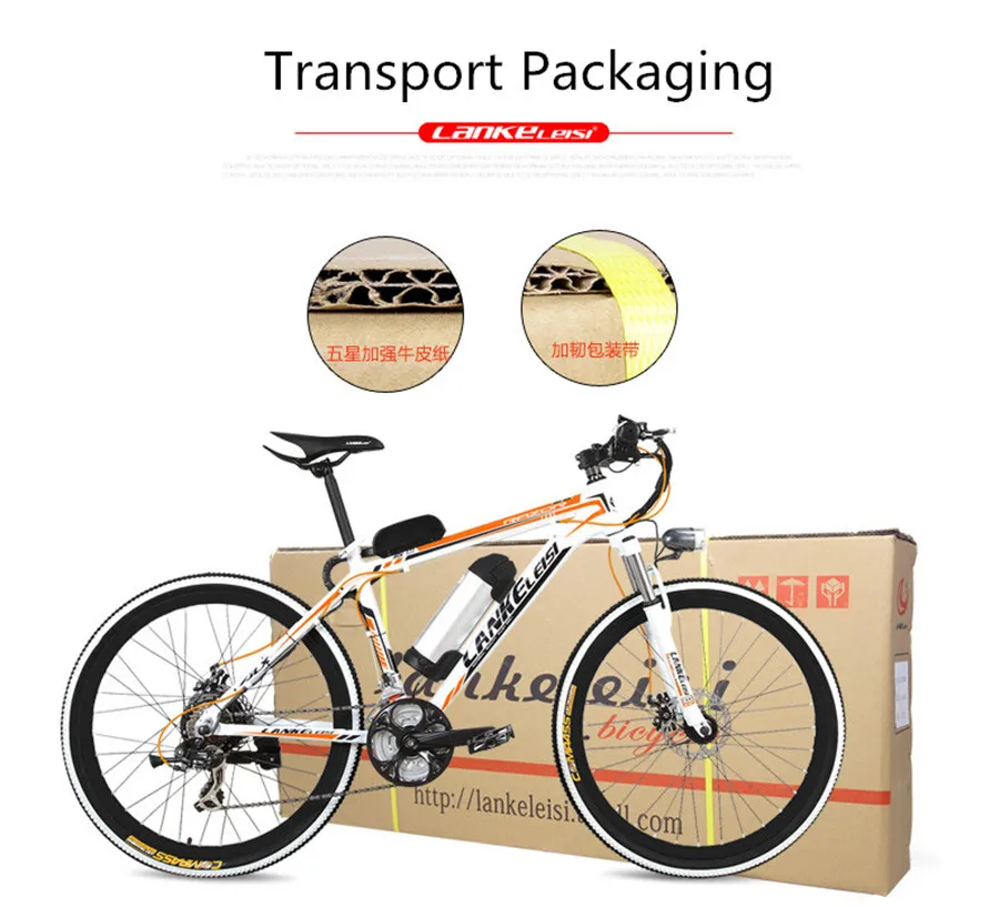 Cheap LANKELEISI electric bicycle 26 inch 36/48V Aluminum Alloy lithium electric bike adult mountain bike 33