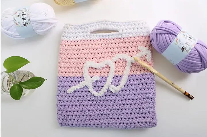 Tprpyn 2pcs 200g Woolen Yarn Diy Knitting Wool For Rugs Woven Tprpyn 2pcs 200g Woolen Yarn Diy Knitting Wool For Rugs Woven Thread Cotton Cloth Hand Crocheted Basket Rug Blanket Y19792 In From Home Garden