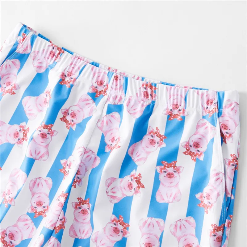 NASHAKAITE-Family-Swimsuit-Cute-Cartoon-Pig-Print-Swimwear-Summer-Holiday-Mommy-and-me-Swimsuits-2019-Men (4)