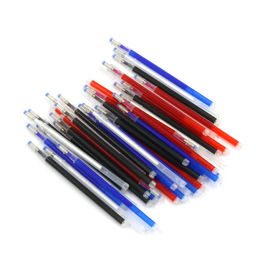 10Pcs Heat Erasable Refill Pens High Temperature Disappearing Fabric Marker Pen for Patchwork Fabric PU Leather Mark Sewing Tool